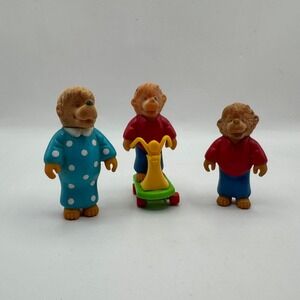 Berenstain Bears PVC Figures Kids 3pc Multicolor‎ 1986 Mama Brother Bear Scooter